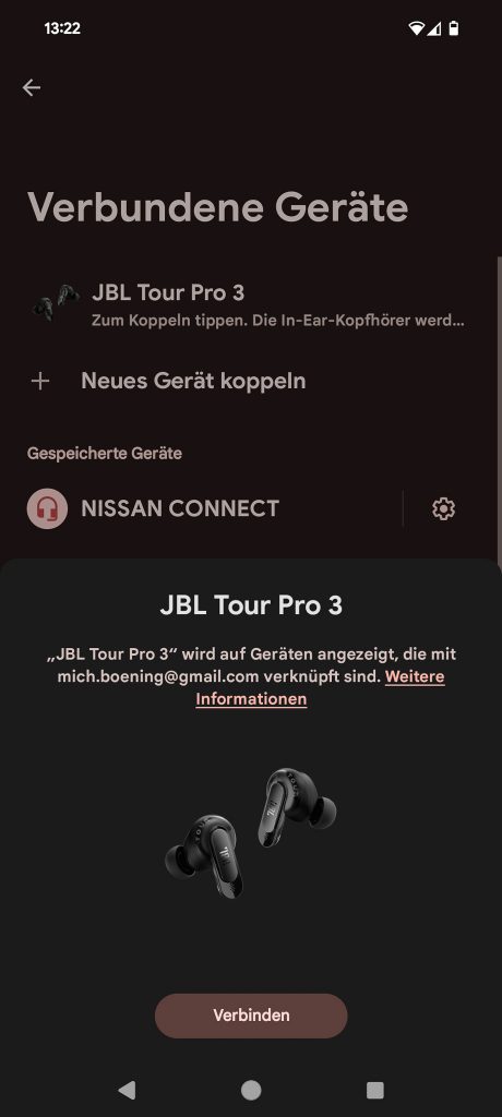 JBL Tour Pro 3 In-Ear-Bluetooth-Kopfhörer App
