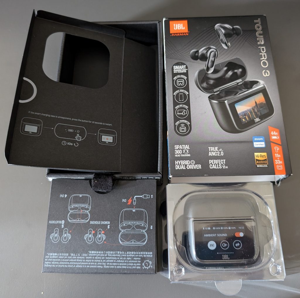 JBL Tour Pro 3 In-Ear-Bluetooth-Kopfhörer Lieferumfang