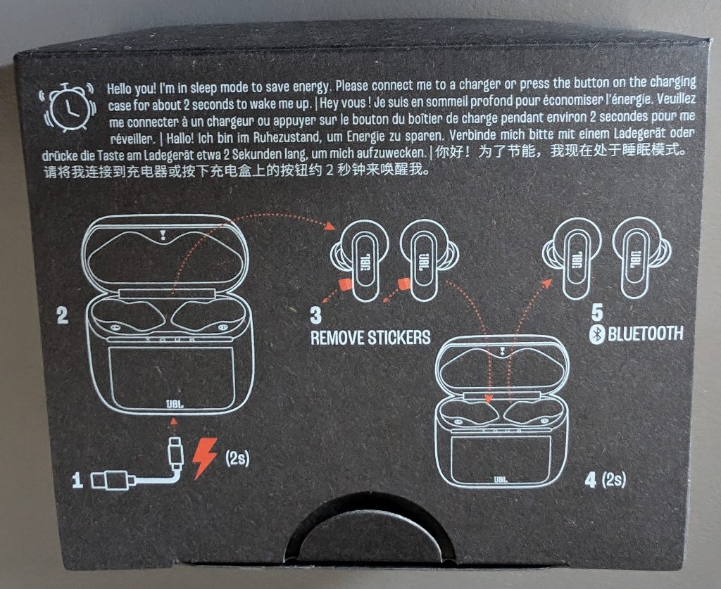 JBL Tour Pro 3 In-Ear-Bluetooth-Kopfhörer Verpackung Zubehör