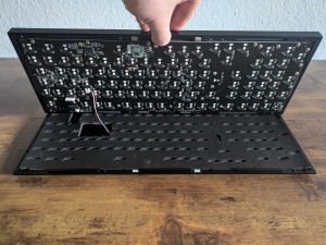 Keychron Q5 MAX Tastatur aufgeschraubt