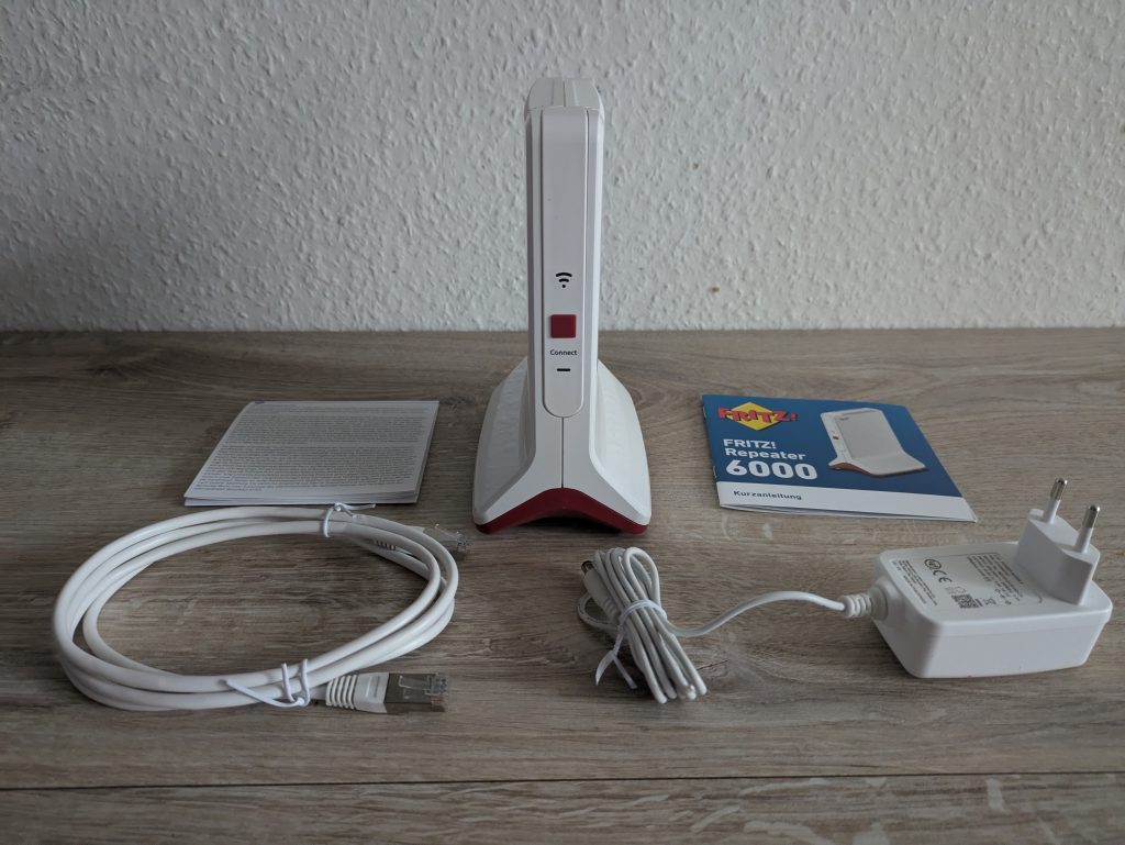 Lieferumfang des AVM FRITZ!Repeater 6000 WLAN-Repeaters