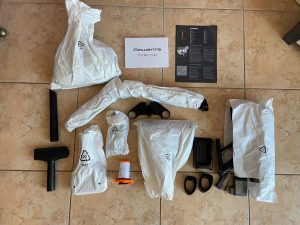 Lieferumfang des Lieferumfang des Rowenta X-Force Flex 14.60 Aqua Saugwischers verpackt