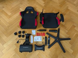 Lieferumfang des Robas Lund DX Racer 1.2 FD01 Bürostuhls