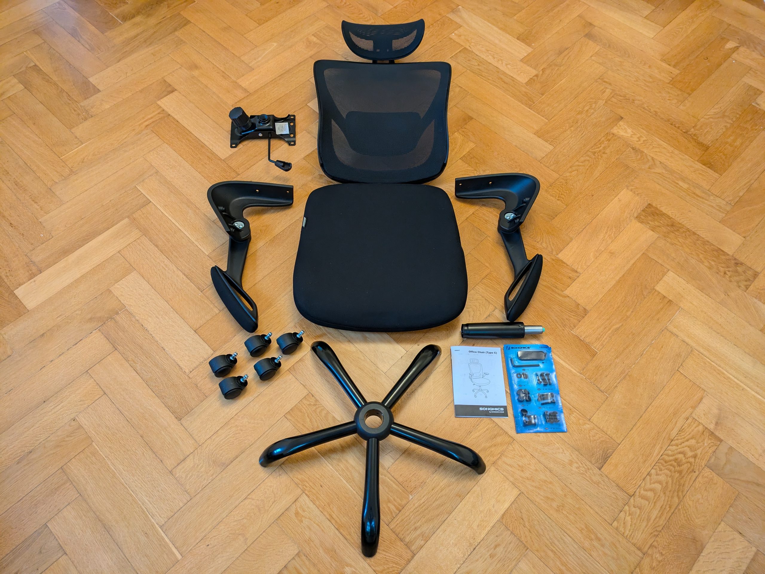 Lieferumfang des SONGMICS OBN047B01 Bürostuhls