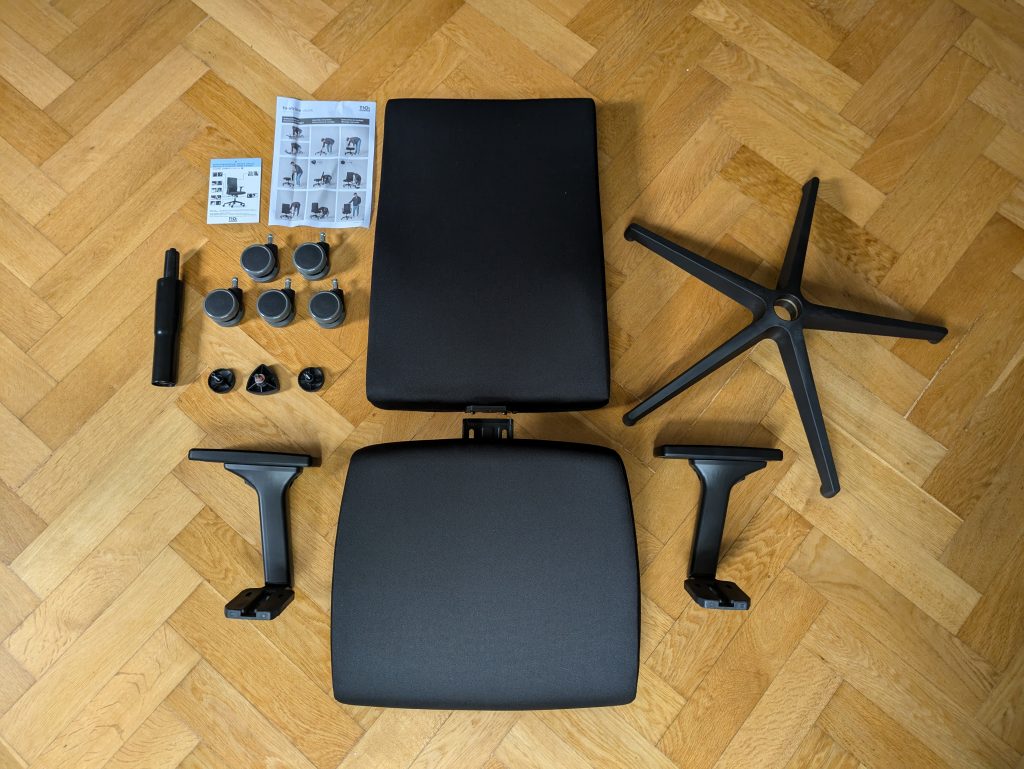 Lieferumfang des TREND OFFICE to-Strike Comfort pro Bürostuhls