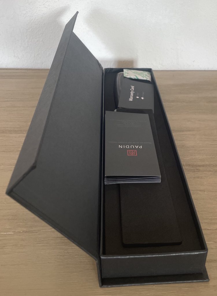 PAUDIN Küchenmesser Verpackungsdesign von der Seite