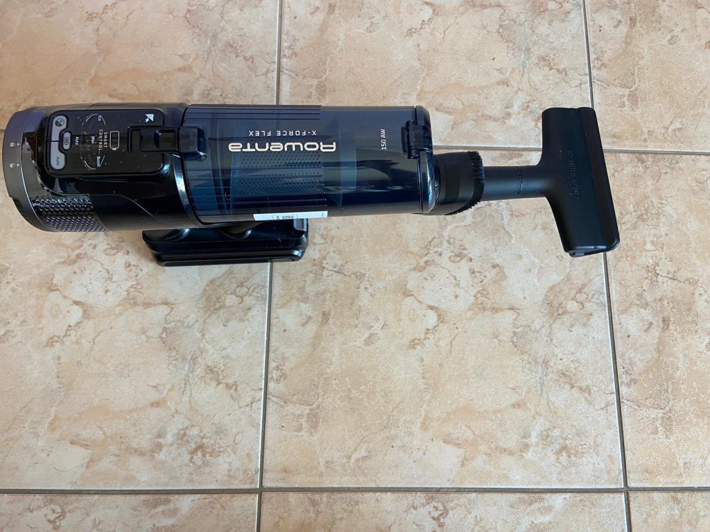Rowenta X-Force Flex 14.60 Aqua Saugwischer von oben mit zweiter Düse als Handstaubsauger