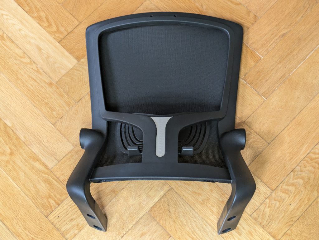 Rückenlehne des Daccormax DAZ ZF35 Bürostuhls von hinten