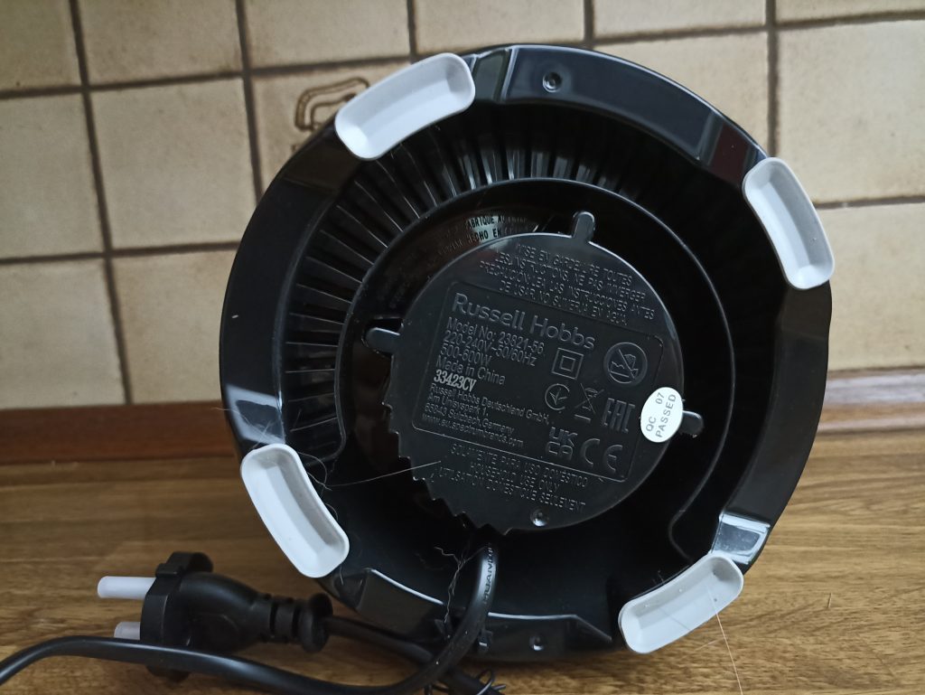 Russell Hobbs 2-in-1 Standmixer, Motorbasis von unten