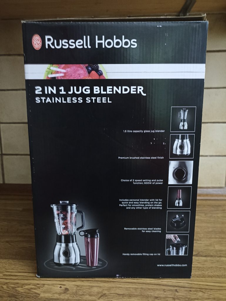 Russell Hobbs 2-in-1 Standmixer, Verpackung Seitenansicht 1