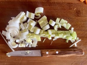 SCHWERTKRONE 1091 Küchenmesser geschnittenes Porree