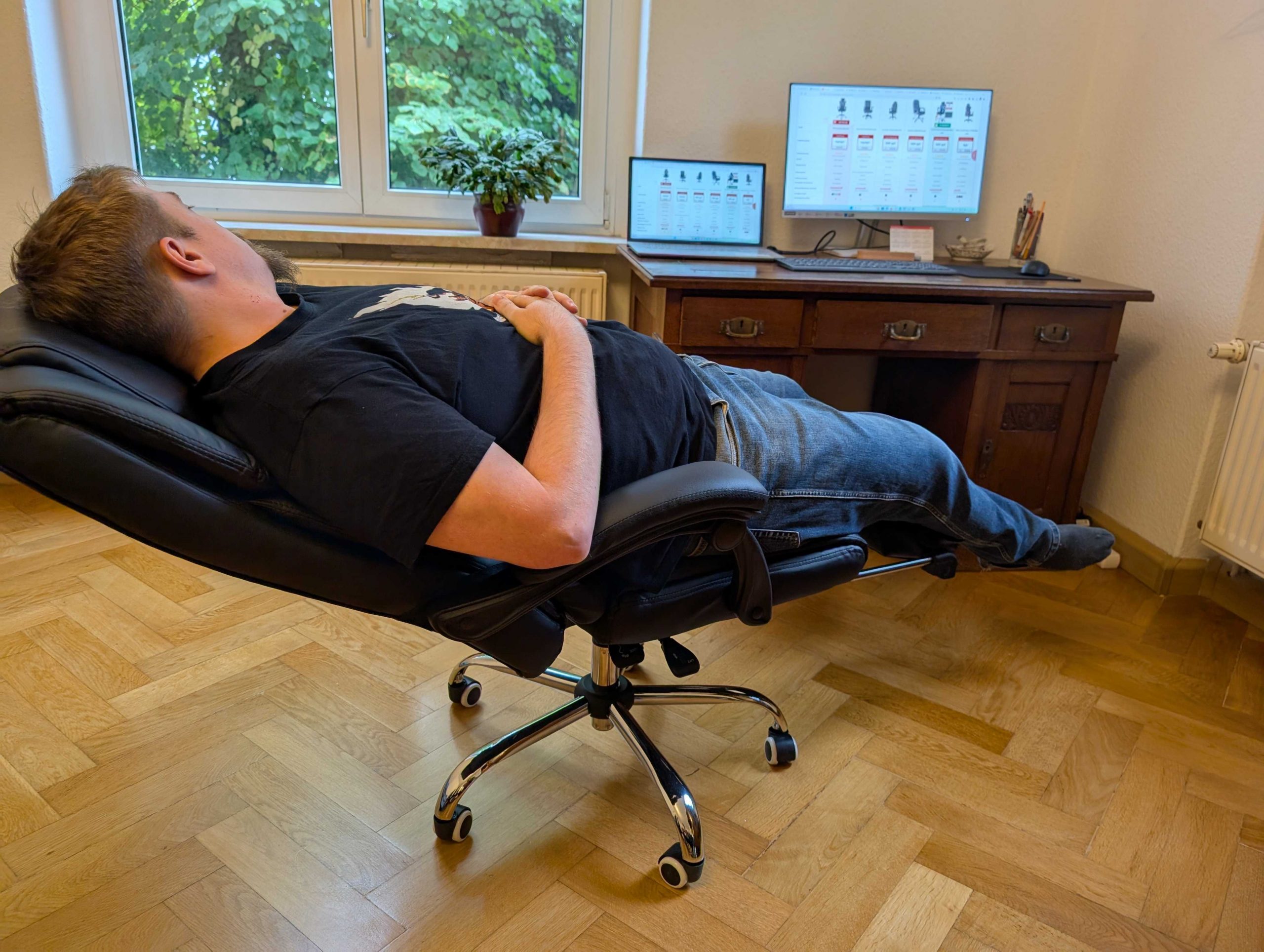 SONGMICS OBG71B Bürostuhl im Liegen