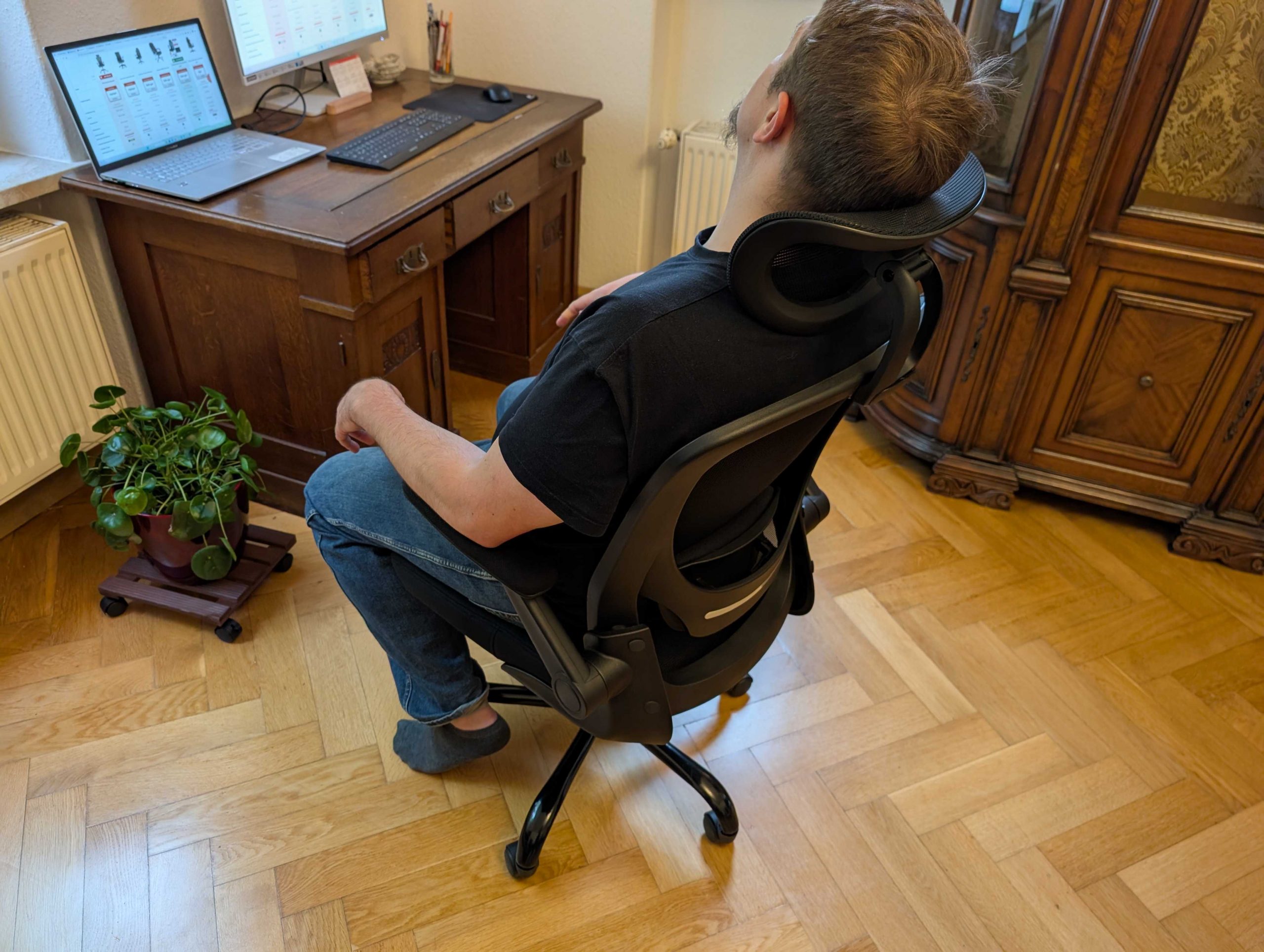 SONGMICS OBN047B01 Bürostuhl Sitzbild