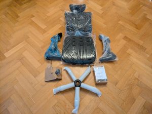 SONGMICS OBN047B01 Bürostuhl verpackt