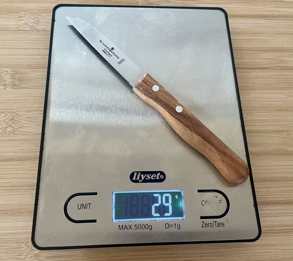 Schwertkrone 1091 Küchenmesser Gewicht