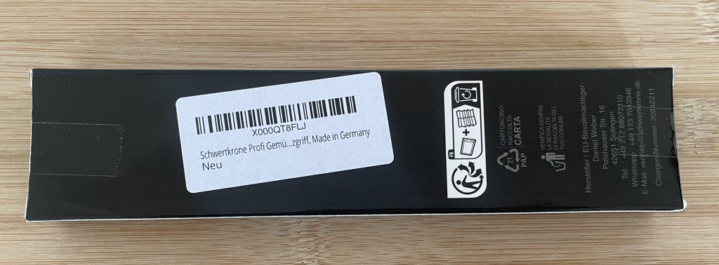 Schwertkrone 1091 Küchenmesser in der Verpackung von hi