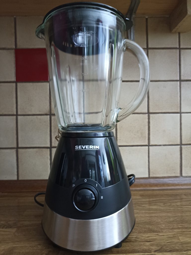 Severin SM 3718 Standmixer, Motorbasis mit Mixerbehälter und Deckel