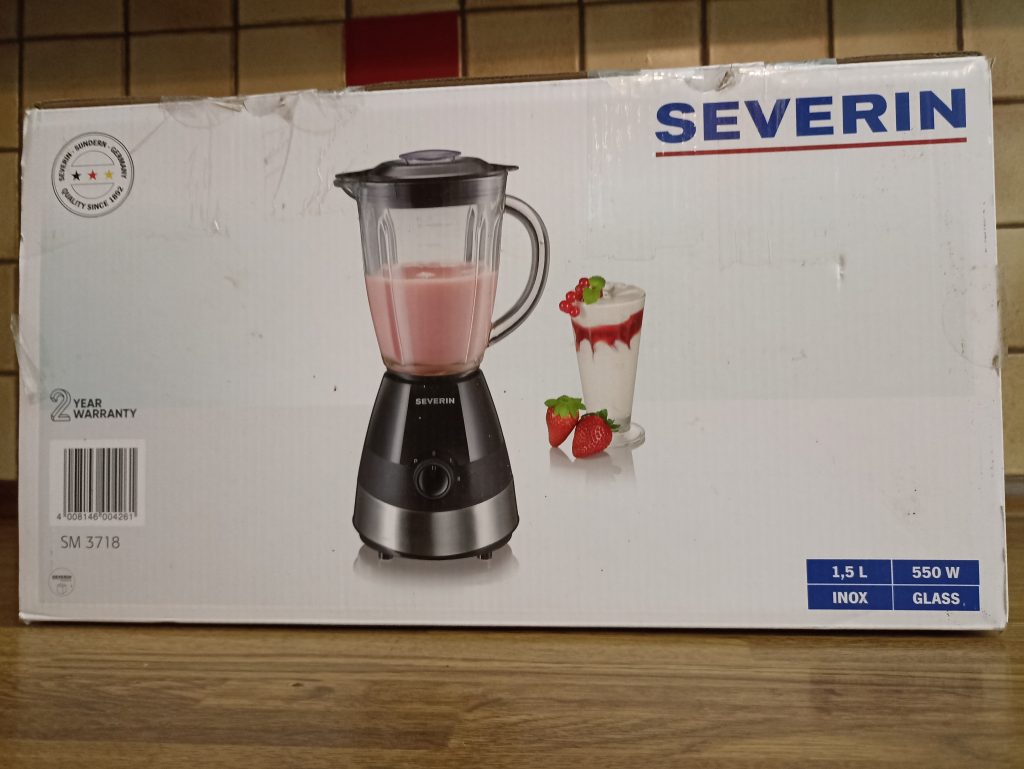 Severin SM 3718 Standmixer, Verpackung Oberseite