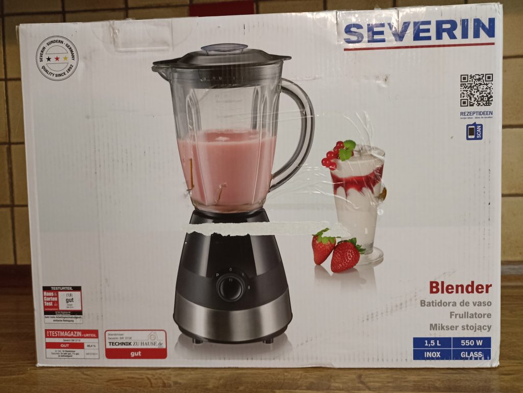 Severin SM 3718 Standmixer, Verpackung Vorderseite