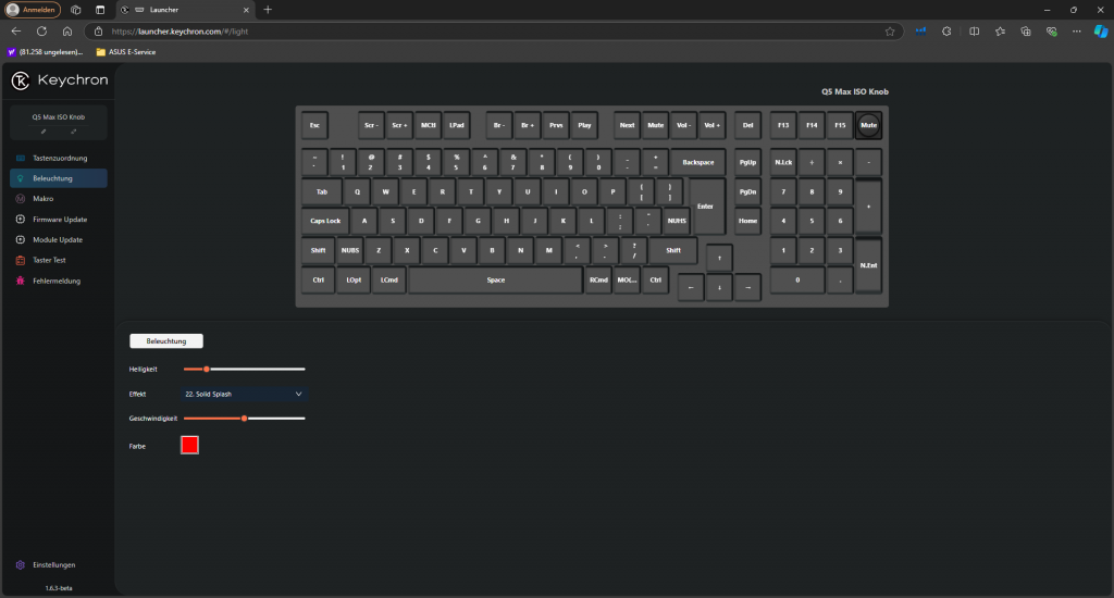 Software der Keychron Q5 MAX Tastatur (3)