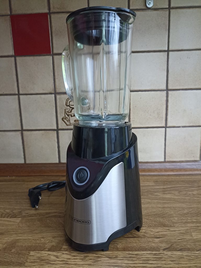 Steinborg-Standmixer, Motorbasis mit großem Mixeraufsatz