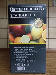 Steinborg SB-7030 Standmixer, Verpackung Seitenansicht