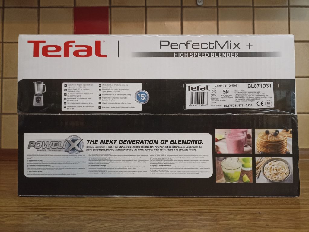 Tefal PerfectMix+ BL82AD Standmixer, Verpackung Oberseite