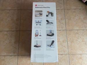 Verpackung des Roborock Flexi Pro Saugwischers von hinten
