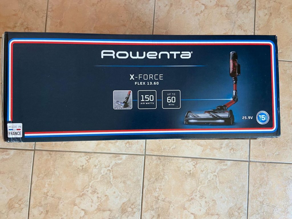 Verpackung des Rowenta X-Force Flex 14.60 Aqua Saugwischers