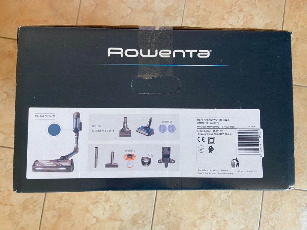 Verpackung des Rowenta X-Force Flex 14.60 Aqua Saugwischers (2)