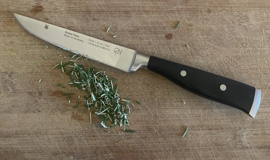 WMF Grand Class Küchenmesser Ergebnis Kräutertest