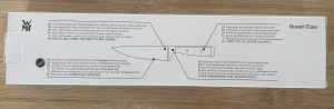WMF Grand Class Küchenmesser in der Verpackung von hinten