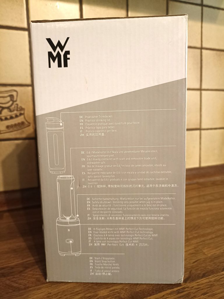 WMF Kult X Mix & Go Smoothie Mini Standmixer, Verpackung Seitenansicht 1