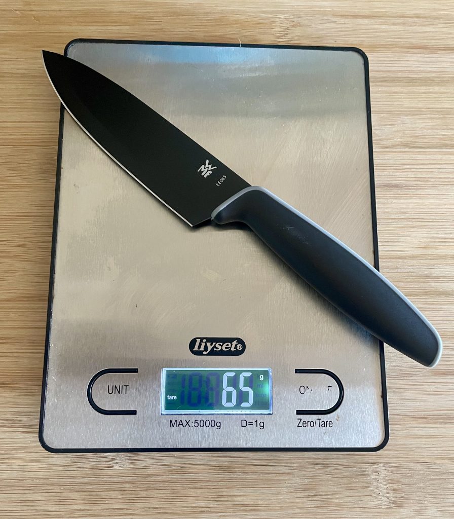 WMF Touch Küchenmesser-Set Gewicht großes Messer