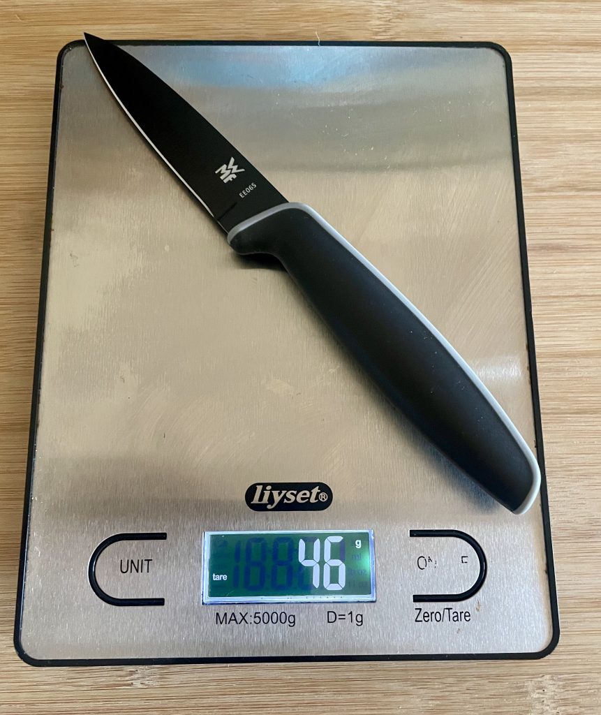 WMF Touch Küchenmesser-Set Gewicht kleines Messer