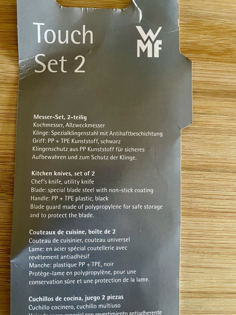 WMF Touch Küchenmesser-Set Produktinformationen