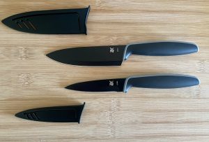 WMF Touch Küchenmesser-Set ausgepackt mit Zubehör