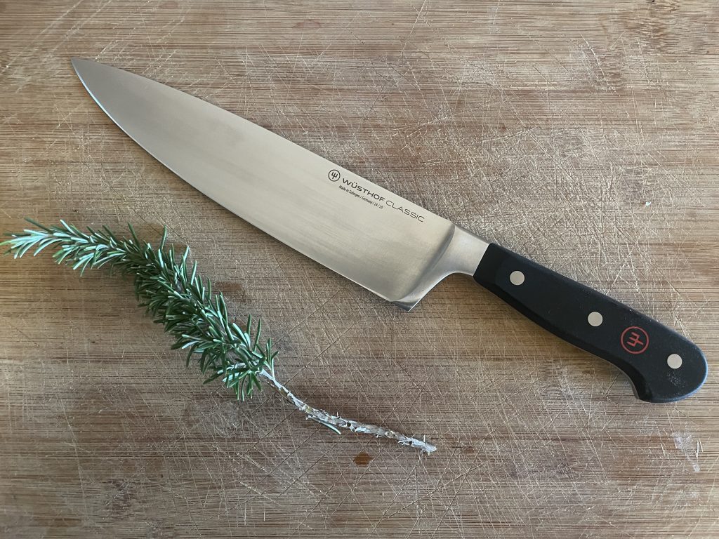WÜSTHOF Classic Küchenmesser Vorbereitung Kräutertest
