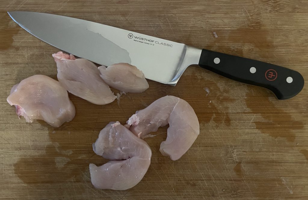WÜSTHOF Classic Küchenmesser geschnittenes Fleisch