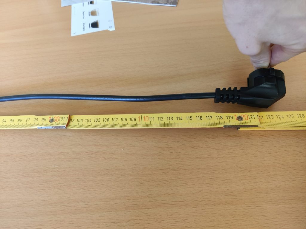 KitchenAid KF8 Kaffeevollautomat Kabellänge gemessen