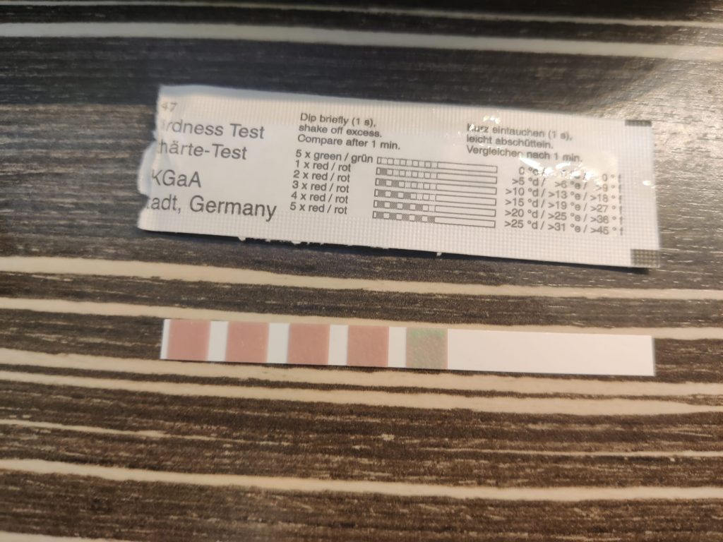 KitchenAid KF8 Kaffeevollautomat Messung der Wasserhärte