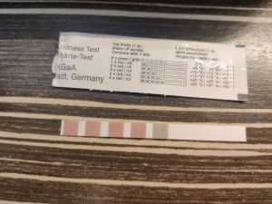 KitchenAid KF8 Kaffeevollautomat Messung der Wasserhärte