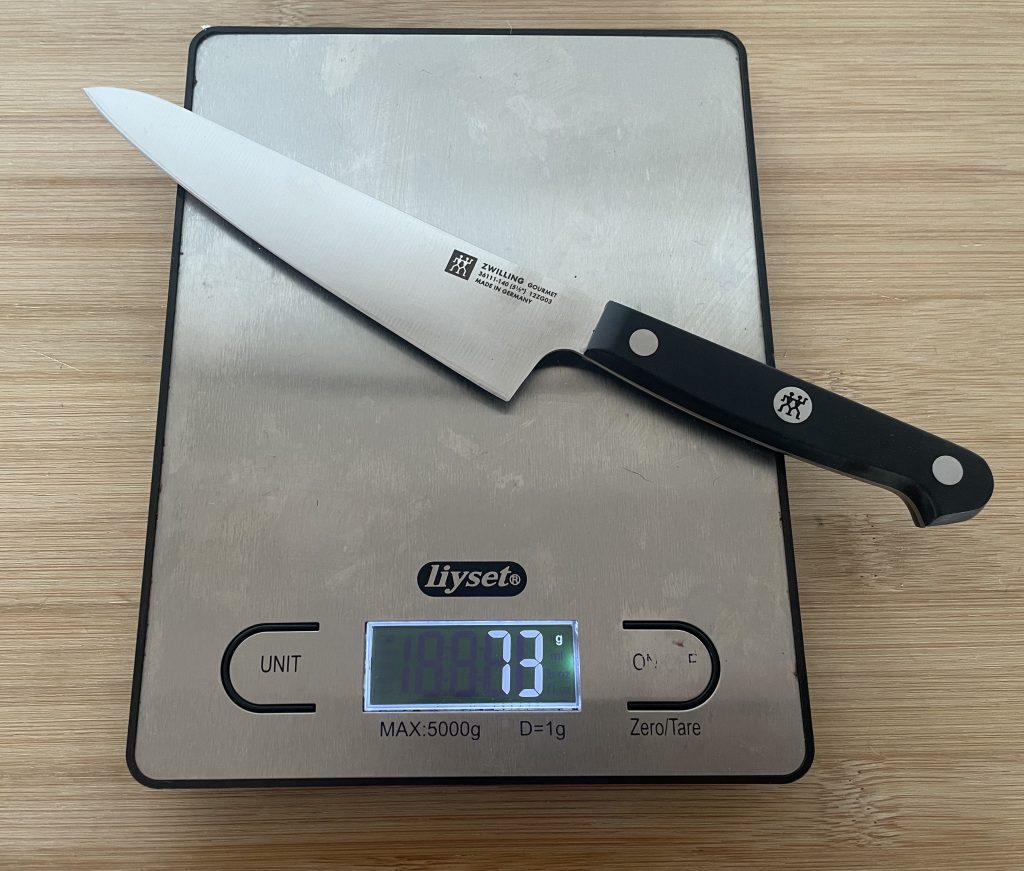 ZWILLING Gourmet Küchenmesser Gewicht