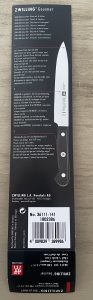 ZWILLING Gourmet Küchenmesser Verpackungshinweise