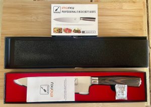 imarku Küchenmesser Blick in die geöffnete Verpackung