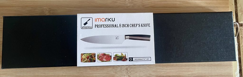 imarku Küchenmesser in der Verpackung von vorne