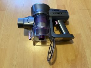 Lubluelu 25000Pa Modell 202 Akku-Staubsauger Staubbehälter geöffnet