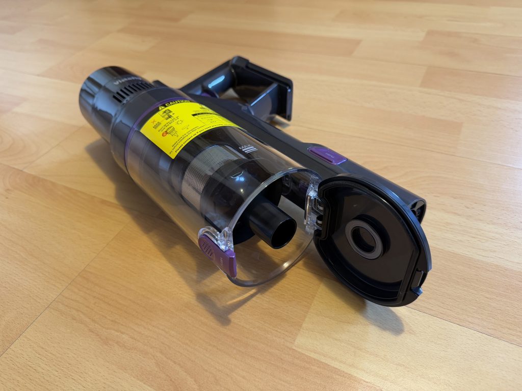 Vistefly V15s Max Akku-Staubsauger Detail Staubbehälter 1