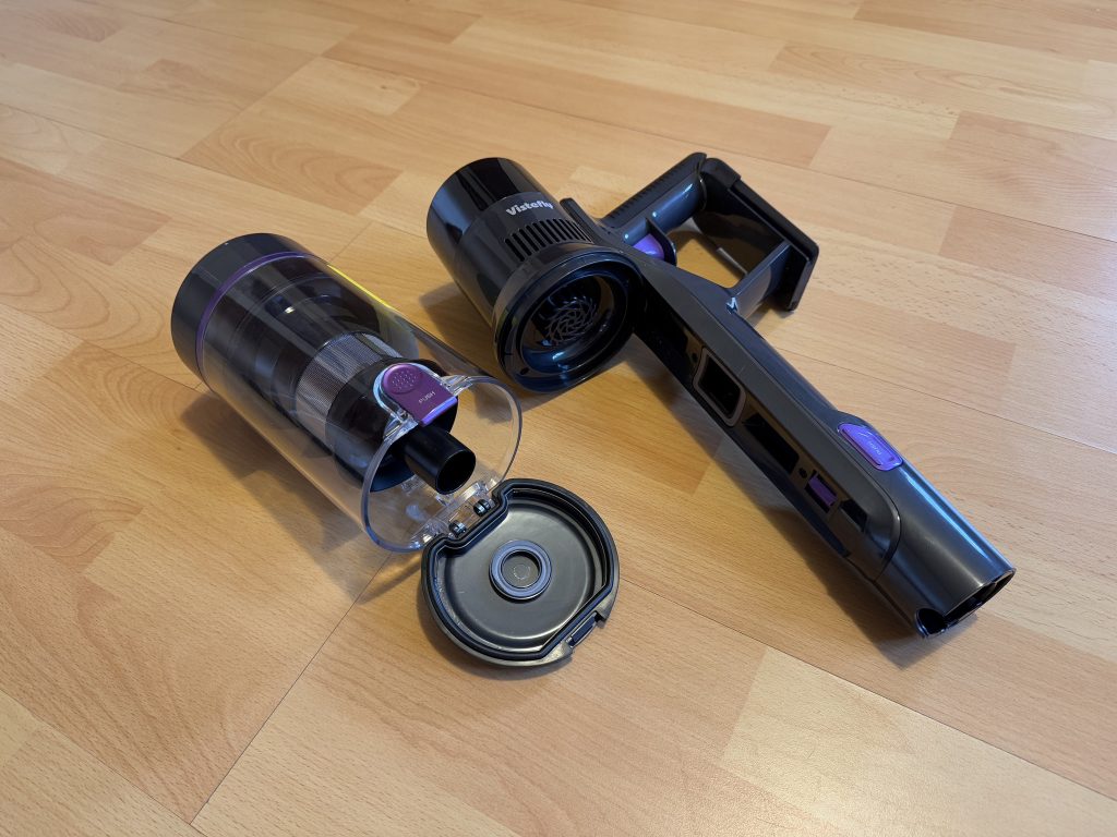 Vistefly V15s Max Akku-Staubsauger Detail Staubbehälter 2