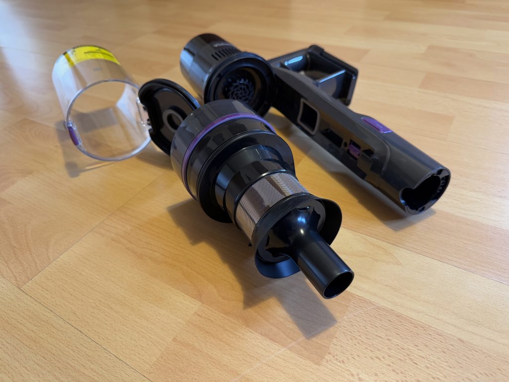 Vistefly V15s Max Akku-Staubsauger Detail Staubbehälter 3